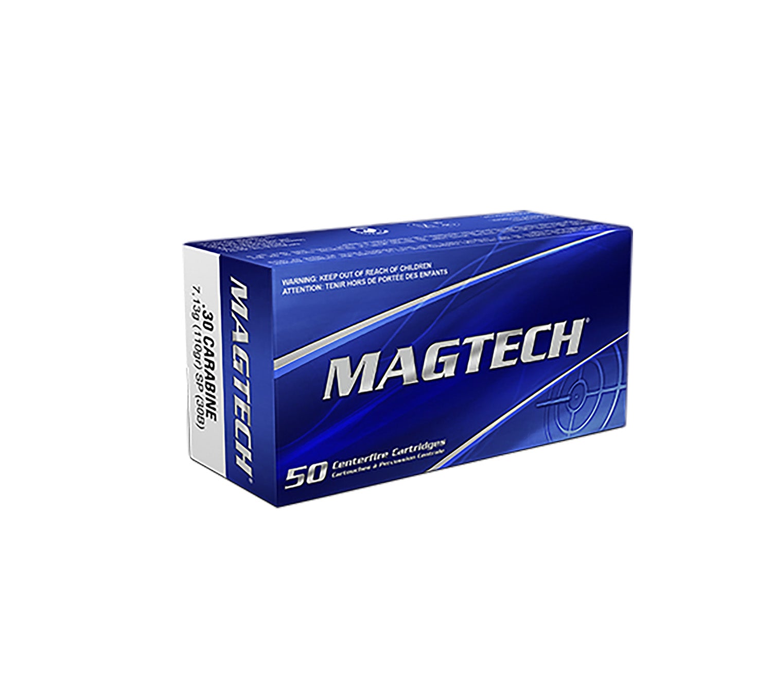Magtech .30 Carbine Tactical/Training 110 grain Jacketed Soft Point ammunition