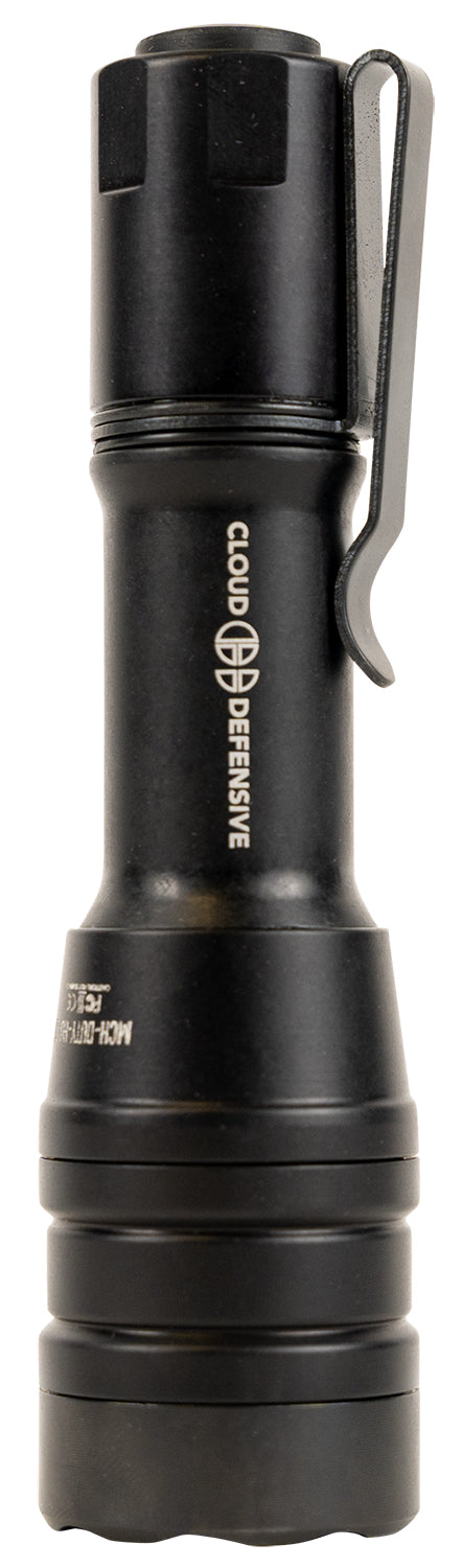 Cloud Defensive CD2203DFPBLK MCH-Duty-HO-DF Black 1800 Lumen S7 Tool Steel Flashlight White LED