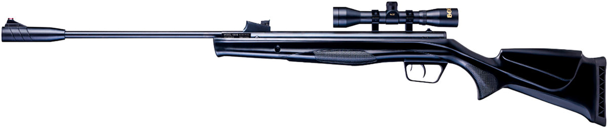 Beeman Sportsman Gas Ram .177 Pellet Air Rifle Synthetic Stock Noise Suppressor 4x32mm Scope