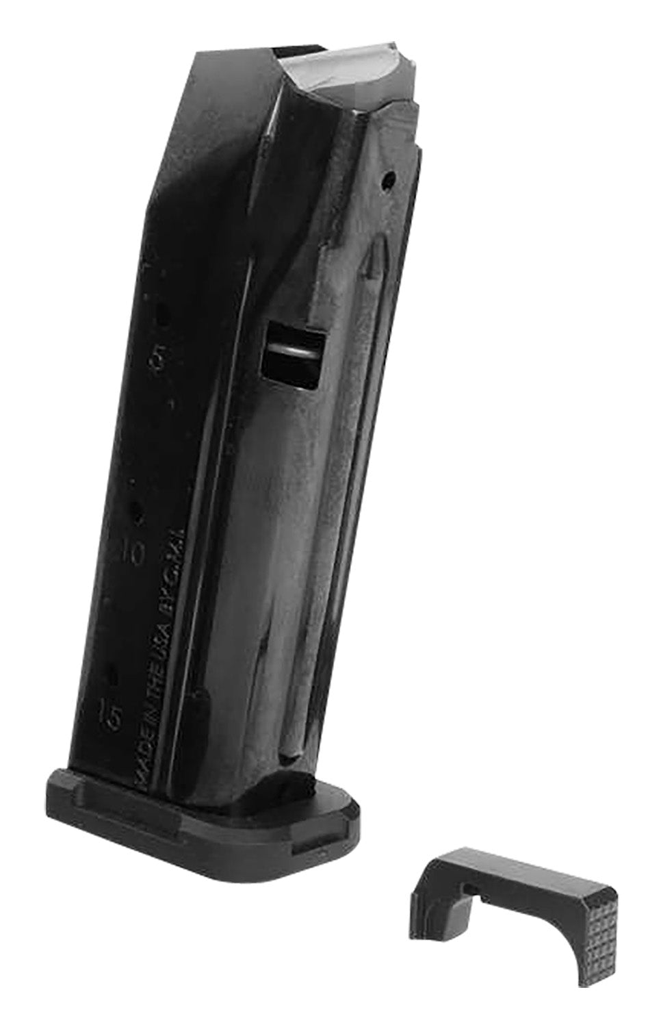 Shield Arms S15 Gen 3 9mm 15rd Flush Fit Magazine Starter Kit Compatible with Glock 43X and 48, Black Steel