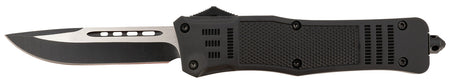 Steel River Knives T620BDP Spartan 3.75" OTF Drop Point Plain 440C SS Blade 5.5" Aluminum Zinc Alloy Handle