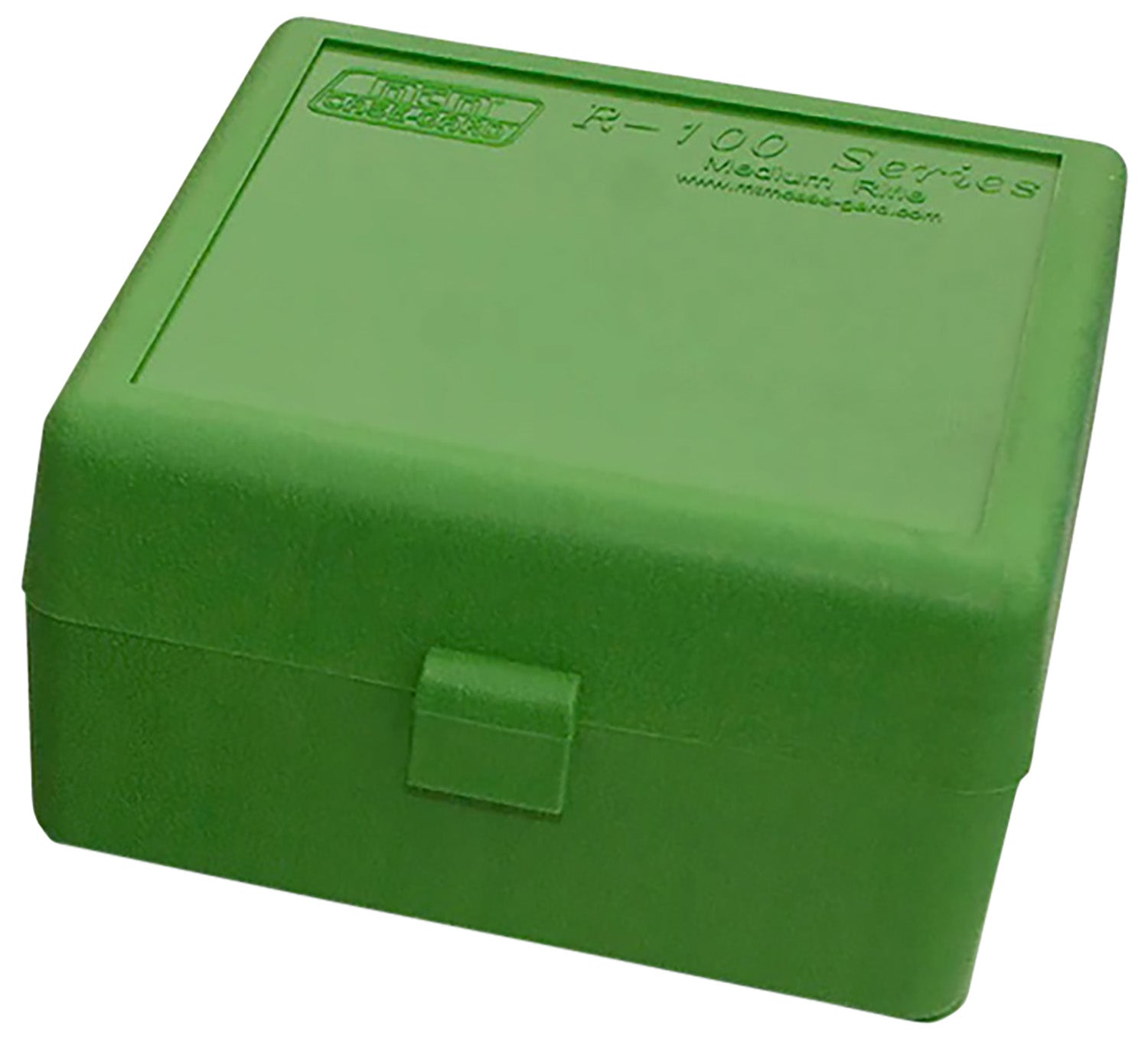 MTM Case-Gard RS10010 Ammo Storage Box 223Rem/204Ruger Flip-Top Green 100rd