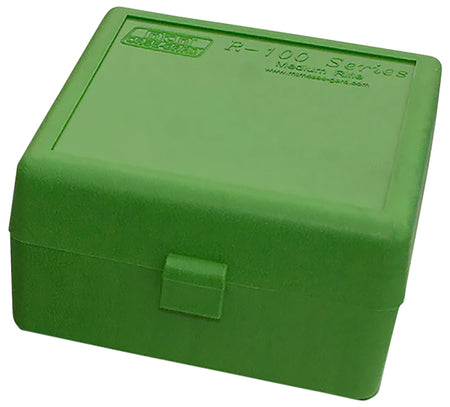 MTM Case-Gard RS10010 Ammo Storage Box 223Rem/204Ruger Flip-Top Green 100rd
