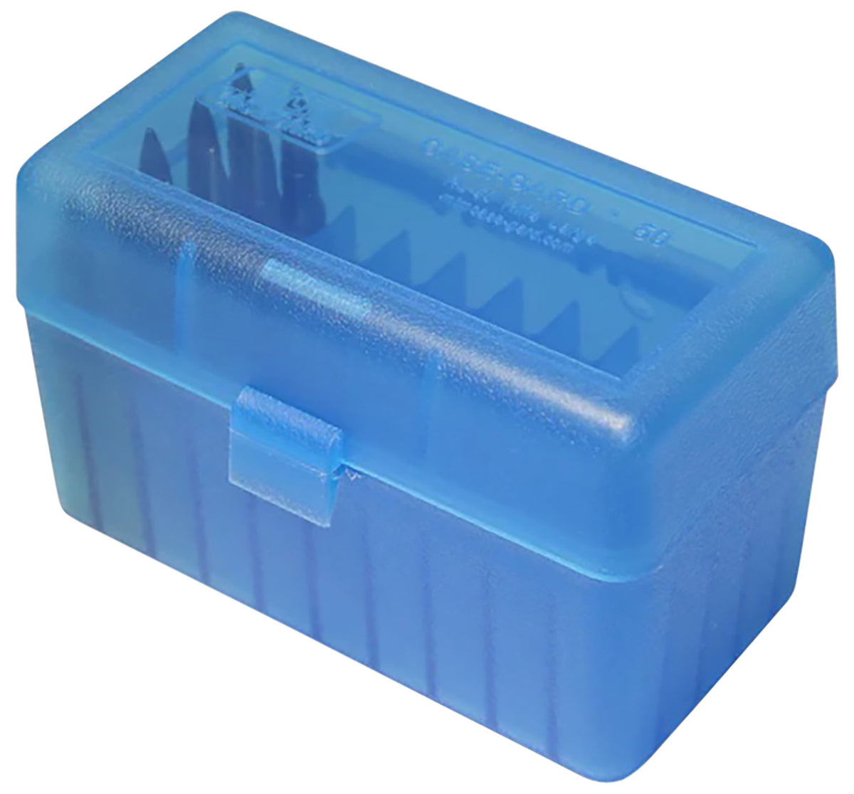 MTM Case-Gard RSS5024 Ammo Storage Box 6mm PPC/7mm Flip-Top 50rd Clear Blue Polypropylene