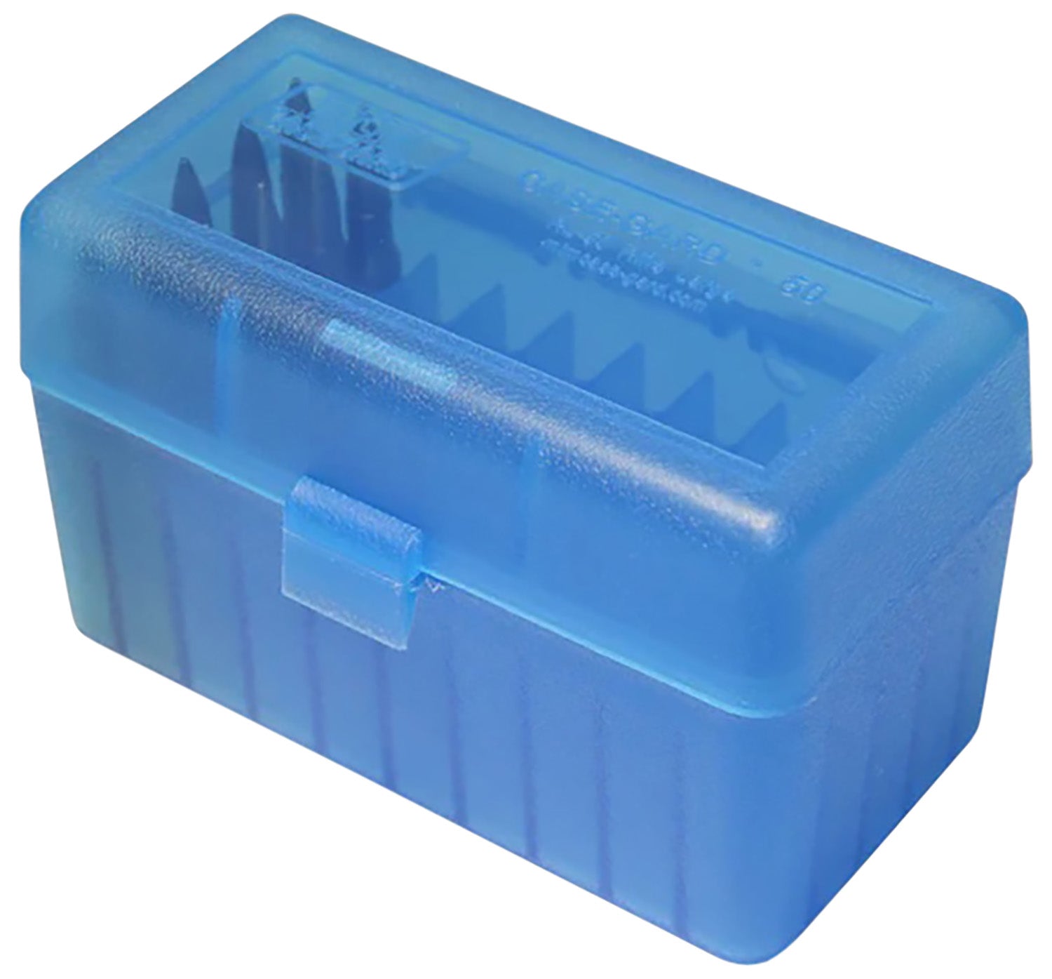 MTM Case-Gard RSS5024 Ammo Storage Box 6mm PPC/7mm Flip-Top 50rd Clear Blue Polypropylene
