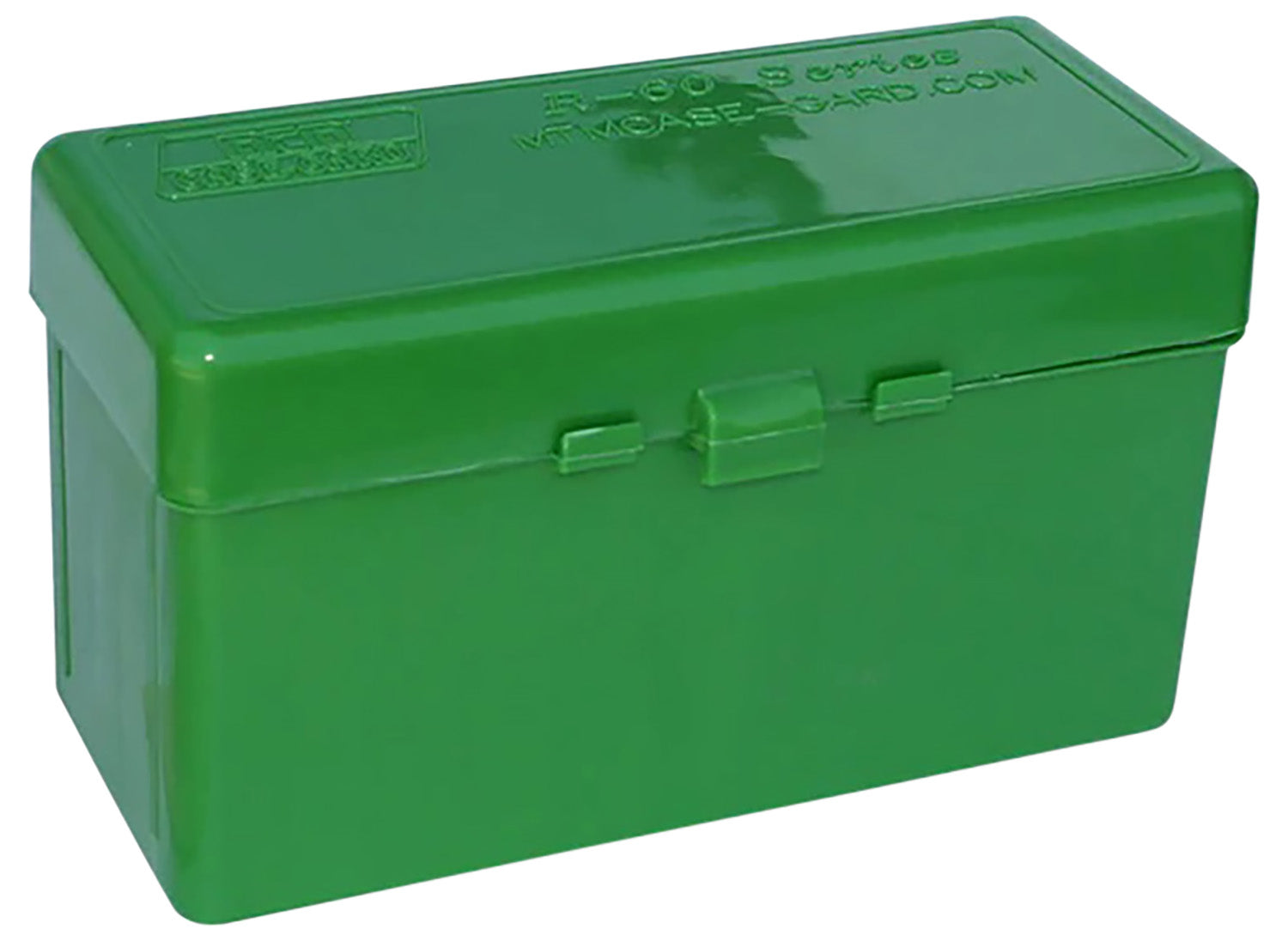 MTM Case-Gard RM6010 Ammo Storage Box 308Win/220Swift/243Win Flip-Top 60rd Green Polypropylene
