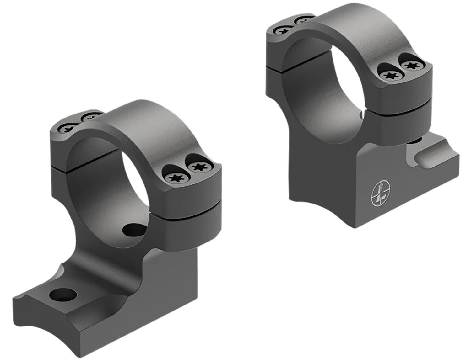 Leupold 177147 BackCountry Matte Black 1" Tube High Scope Ring Set for Kimber 84M