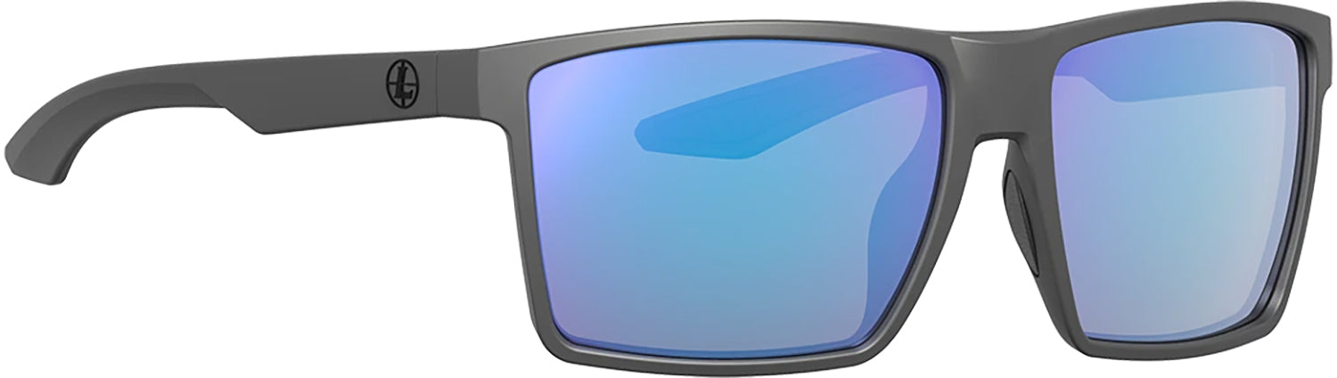 Leupold Performance Wear DeSoto Adult Blue Mirror Shatterproof Polycarbonate Dark Gray Frame