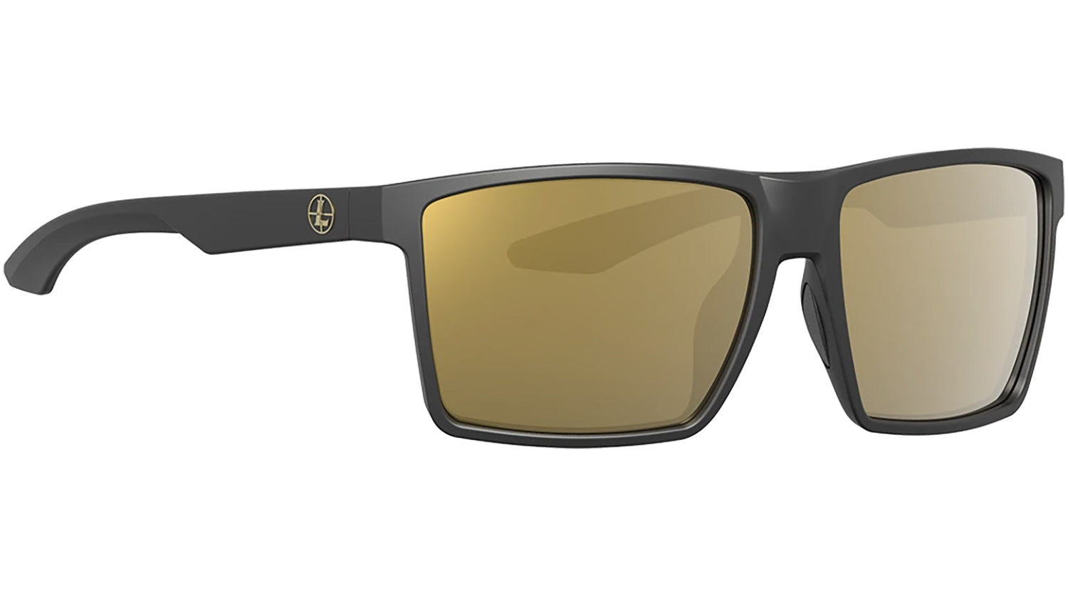 Leupold Performance Wear DeSoto Adult Bronze Mirror Shatterproof Polycarbonate Matte Black Frame