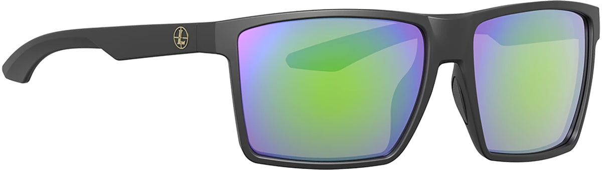 Leupold Performance Wear DeSoto Adult Emerald Mirror Shatterproof Polycarbonate Matte Black Frame