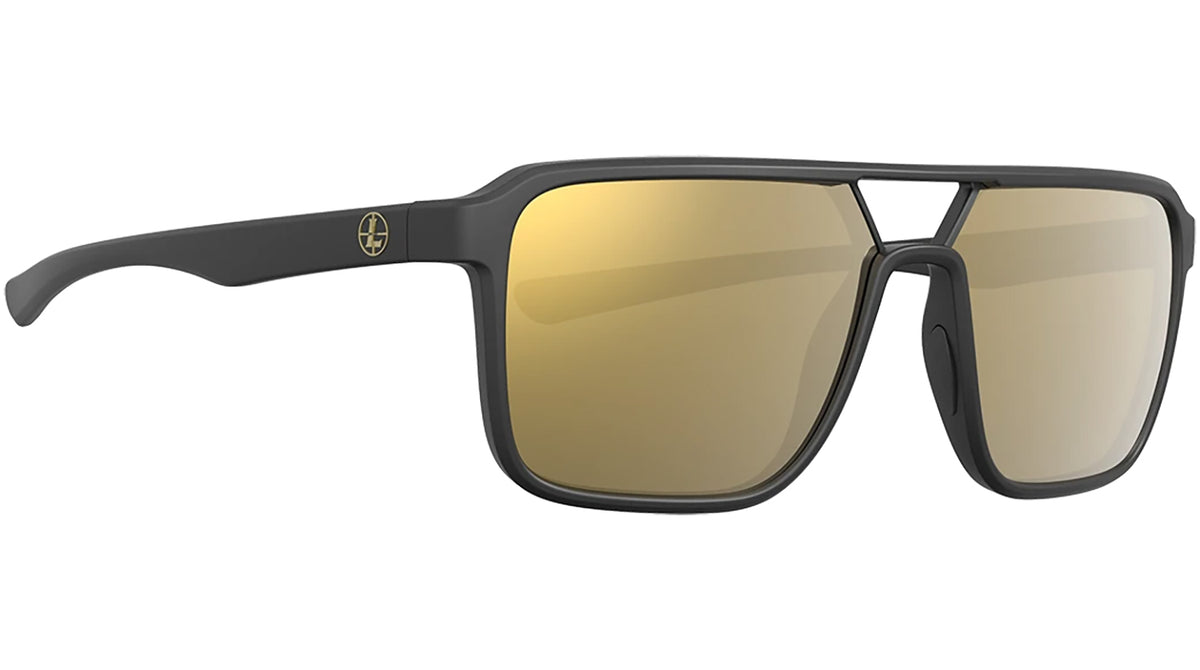 Leupold Performance Wear Bridger Adult Bronze Mirror Ballistic-Rated Polycarbonate Matte Black Frame