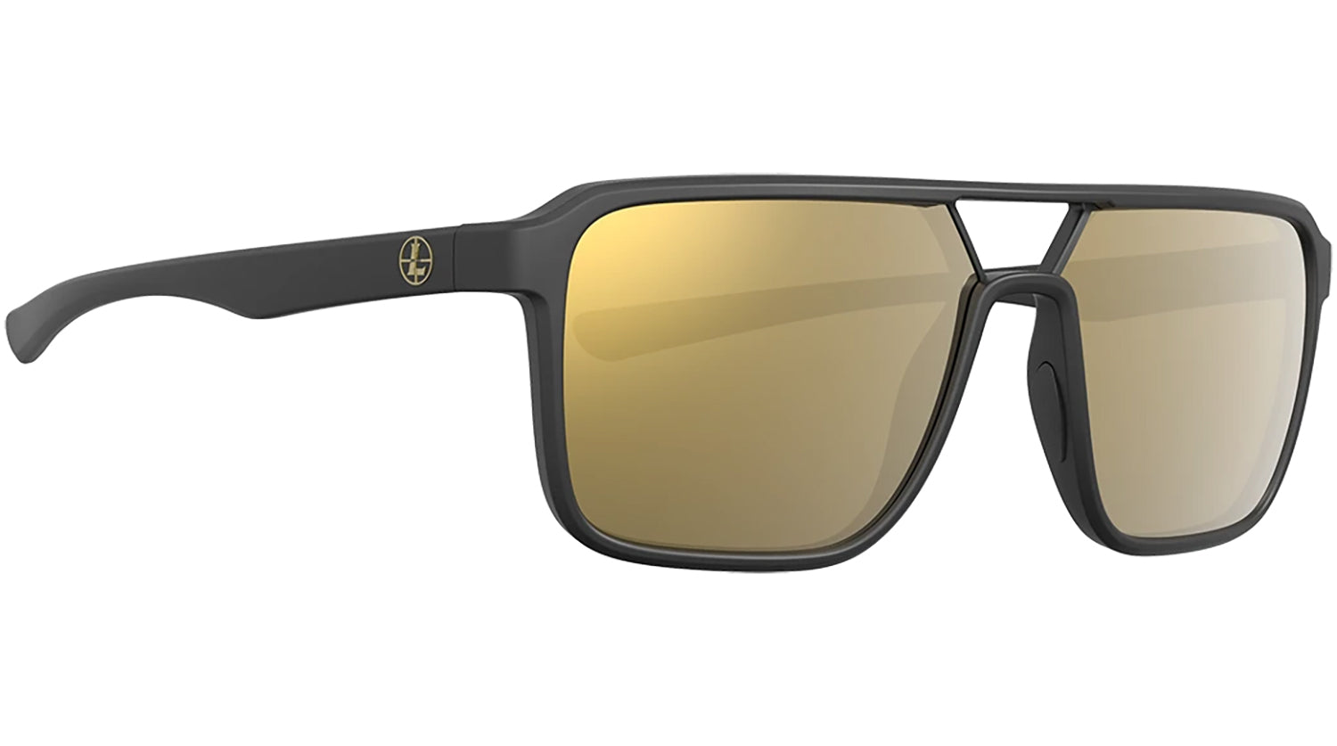 Leupold Performance Wear Bridger Adult Bronze Mirror Ballistic-Rated Polycarbonate Matte Black Frame