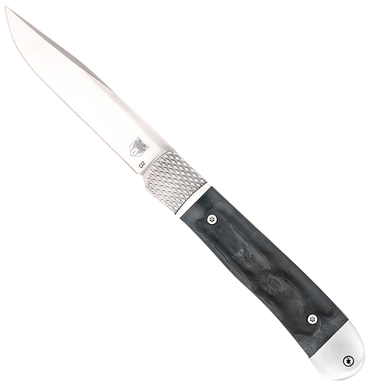 CobraTec Trapper Hidden Release Automatic Knife Black Bone Scales 3.12" Drop Point D2 Blade