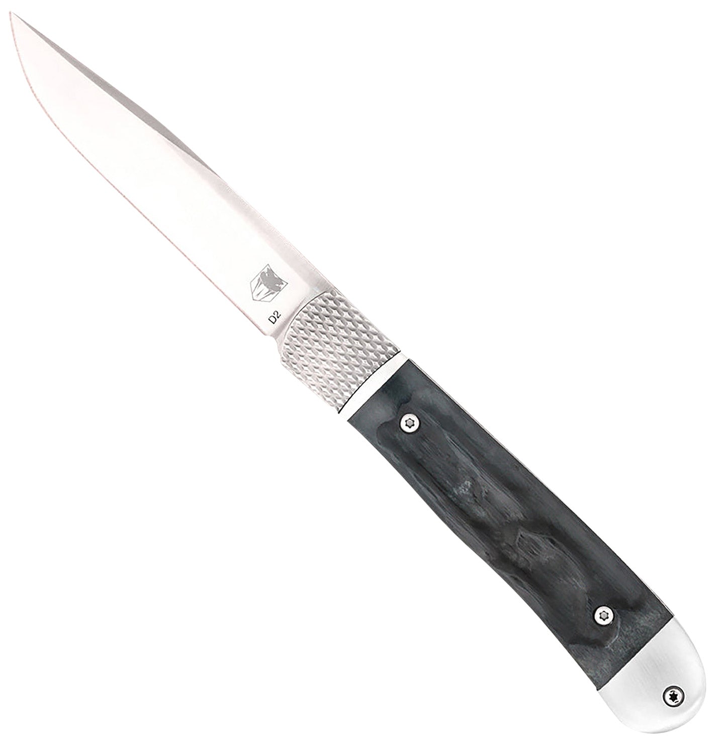 CobraTec Trapper Hidden Release Automatic Knife Black Bone Scales 3.12" Drop Point D2 Blade