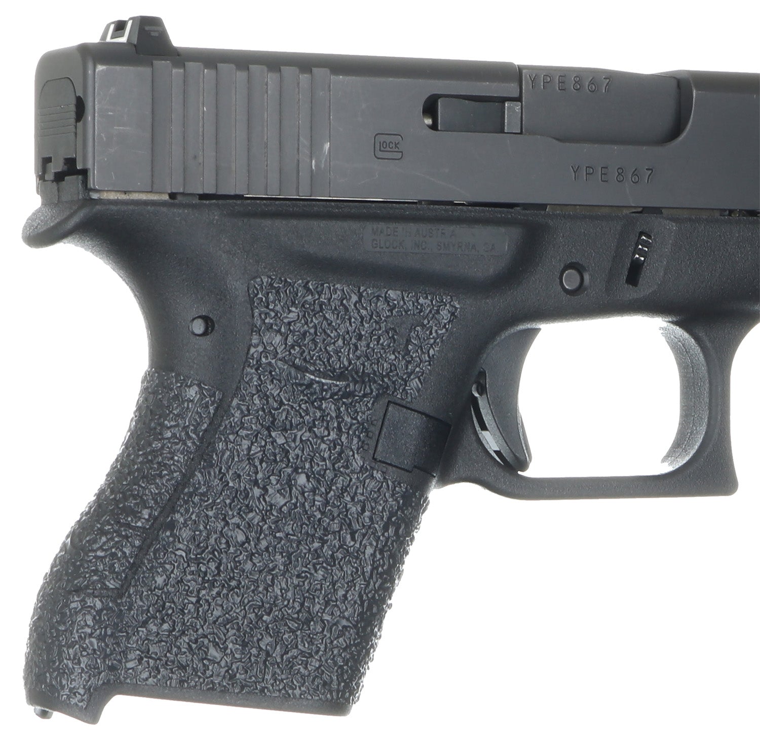 Talon Grips EV04R Glock 42/43 Adhesive Rubber Grip, Black Textured