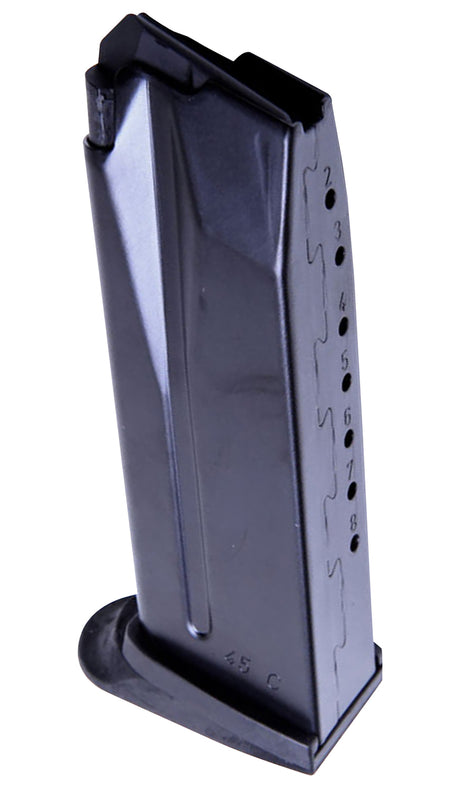 HK 50248621 H&K USP Compact HK45C 8rd .45 ACP Magazine with Extended Baseplate Black