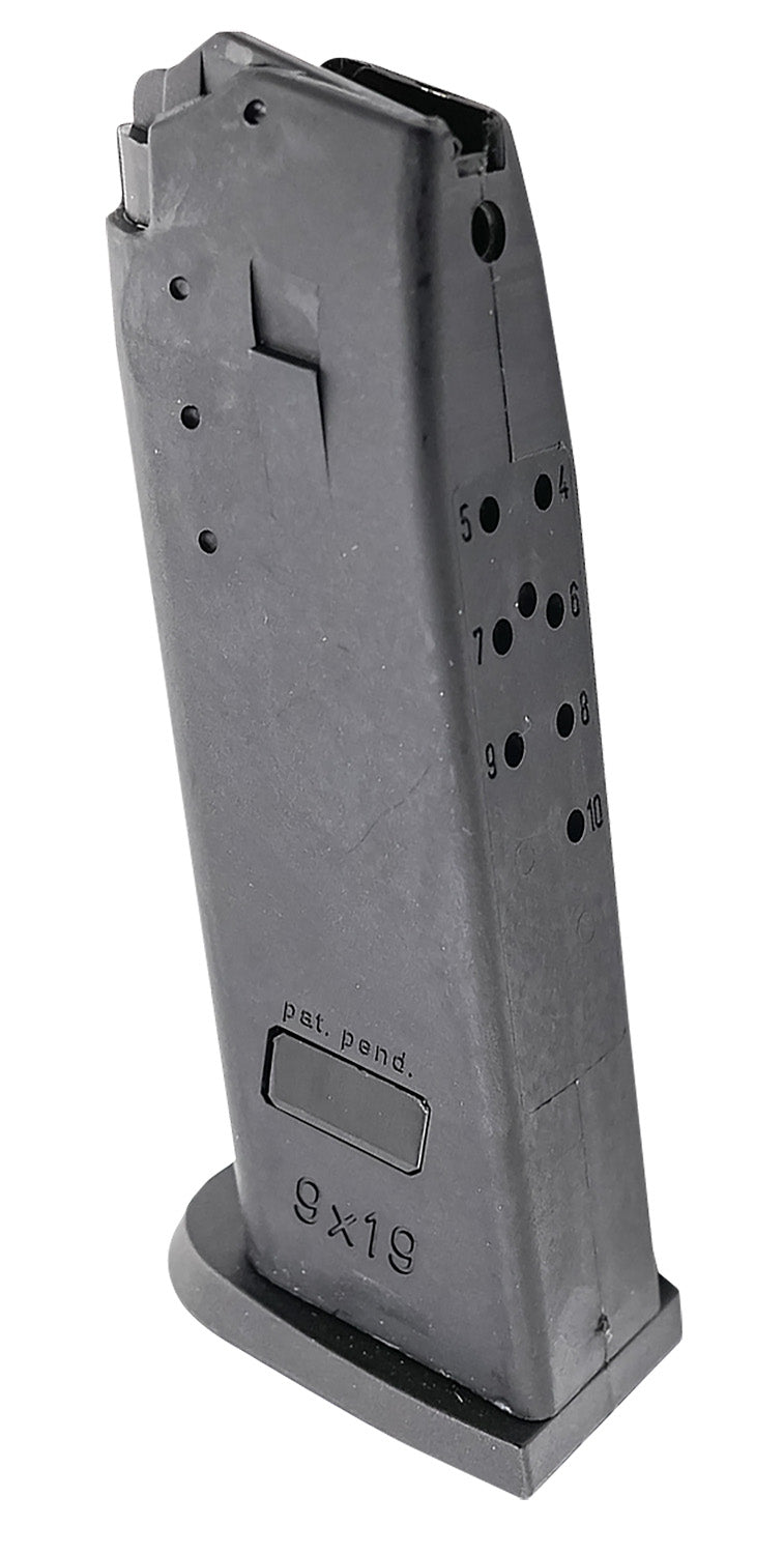 HK 50248611 HK USP 10rd 9mm Luger Black Magazine Standard Floorplate Full Size