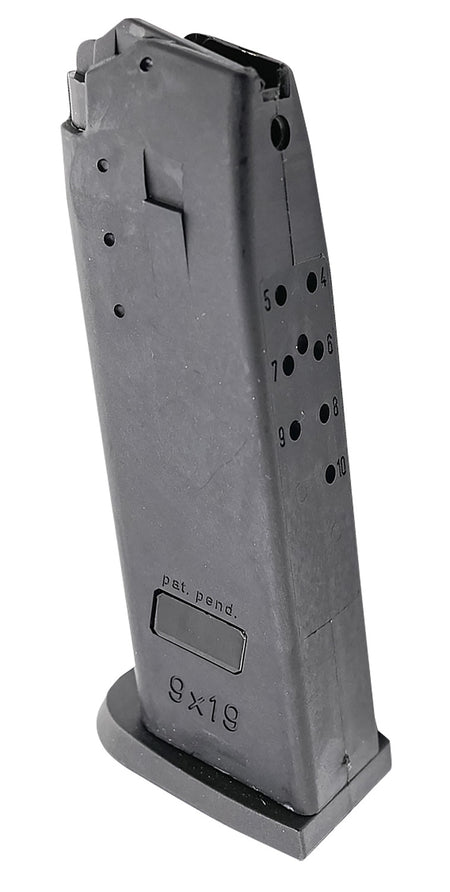 HK 50248611 HK USP 10rd 9mm Luger Black Magazine Standard Floorplate Full Size