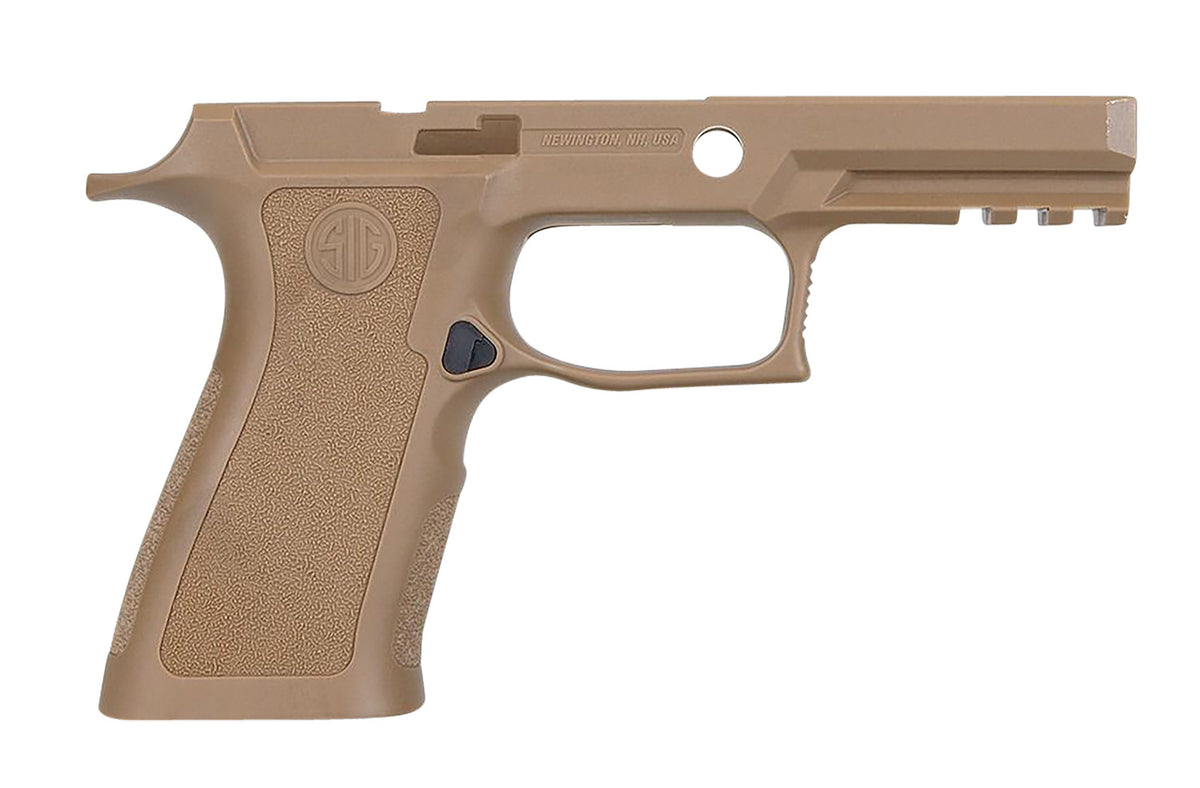 Sig Sauer P320 X-Series Carry Medium Grip Module Assembly, Coyote Polymer, 9mm/357 Sig/40 S&W