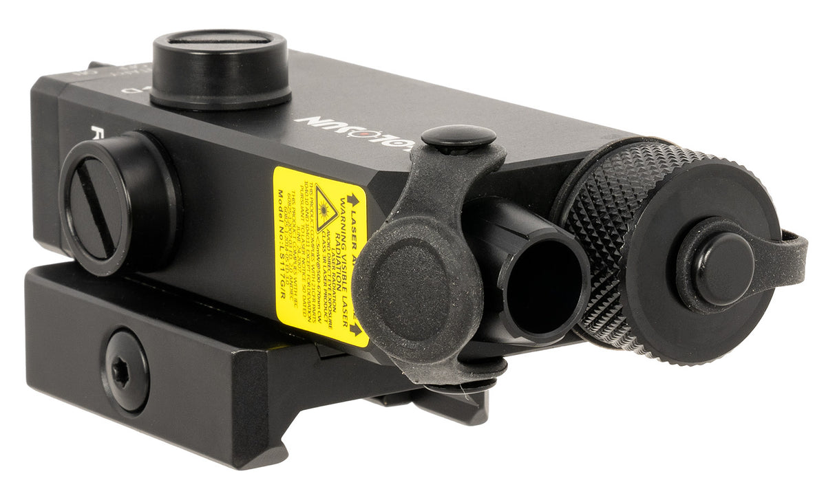 Holosun LS117R Matte Black Red Laser Aiming Device with Picatinny Quick Release Rail Mount