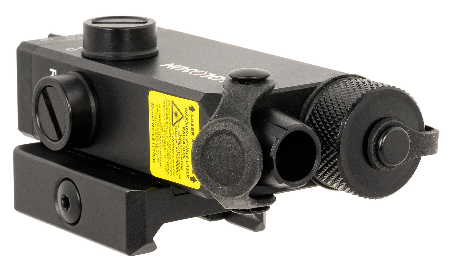 Holosun LS117R Matte Black Red Laser Aiming Device with Picatinny Quick Release Rail Mount