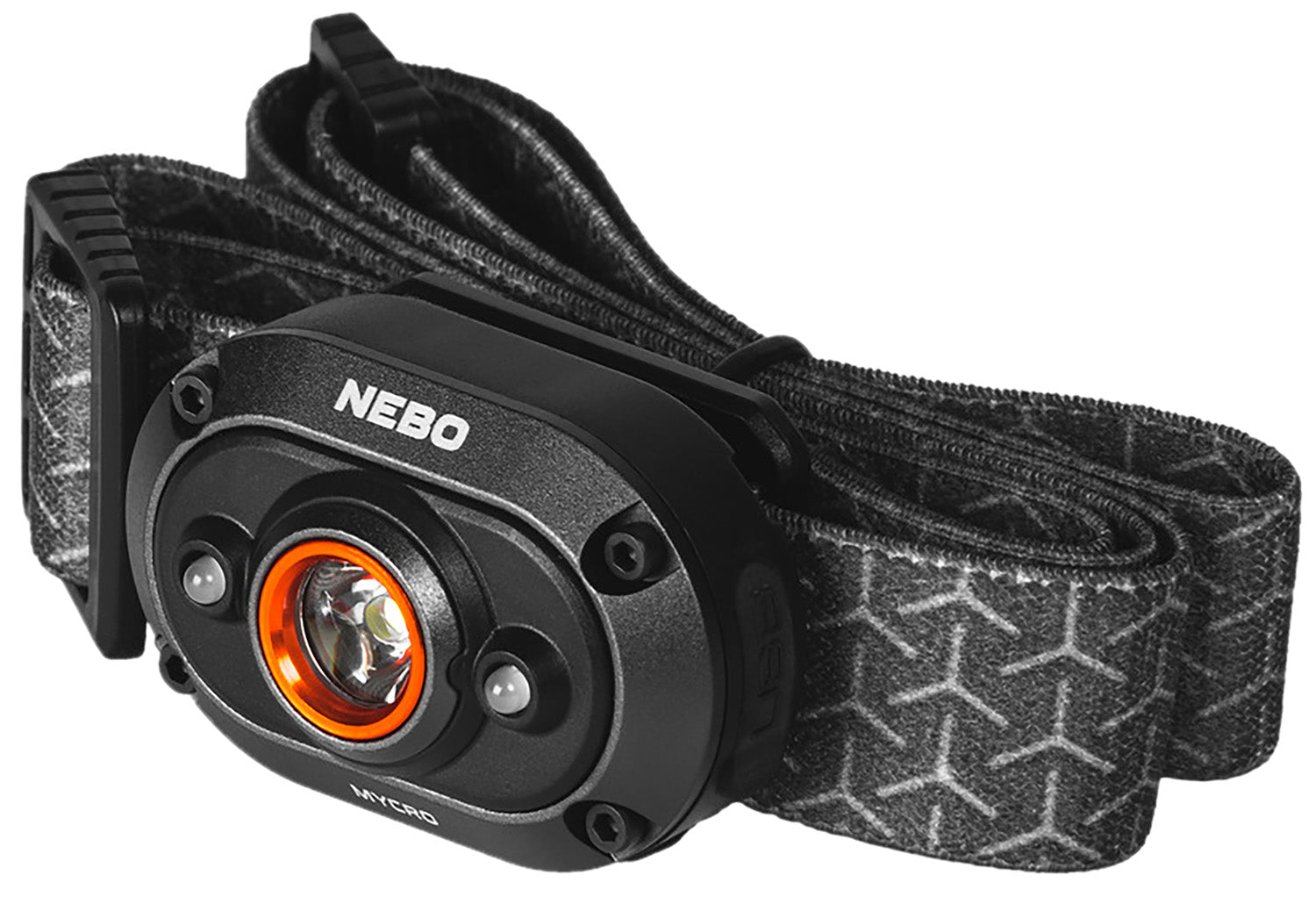 NEBO Mcyro 400 Rechargeable Headlamp Black with Turbo Mode and Adjustable Strap