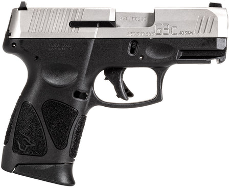 Taurus 1G3C4039 G3C Compact Frame 40 S&W 10+1 3.26" Matte Stainless Steel Barrel, Serrated Stainless Steel Slide, Black Polymer Frame w/Picatinny Rail, Black Polymer Grip