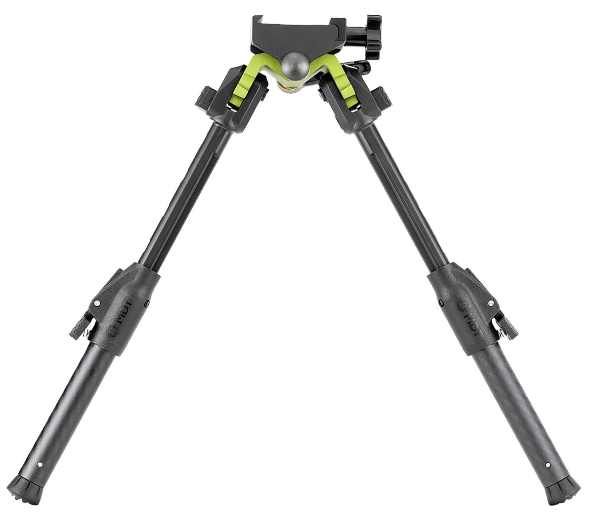 MDT 105560GRN GRND-POD Bipod Green/Black with Adj. Throw Lever, 4 Leg Positions, 4.50"-9"