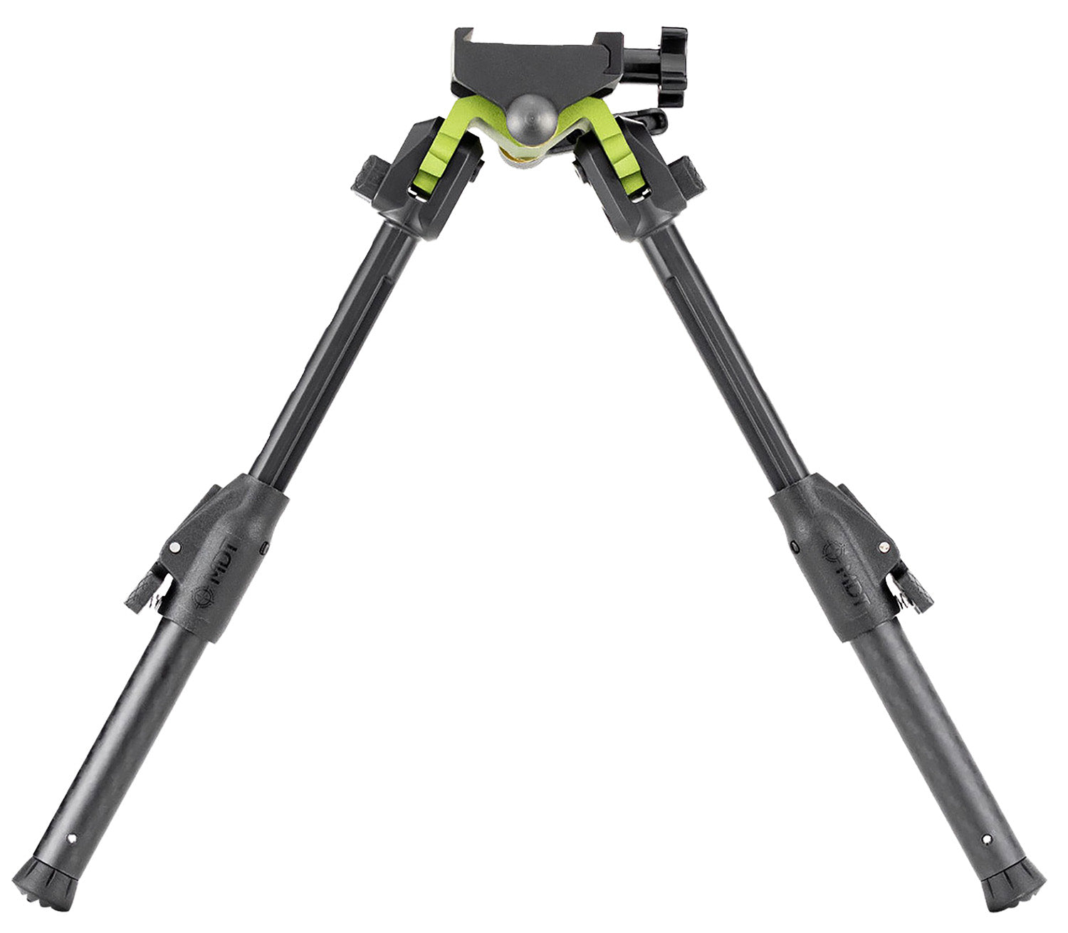 MDT 105560GRN GRND-POD Bipod Green/Black with Adj. Throw Lever, 4 Leg Positions, 4.50"-9"