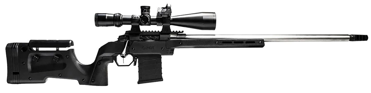MDT 104692BLK XRS Black Chassis Savage Short Action Adjustable Cheekrest Interchangeable Grips