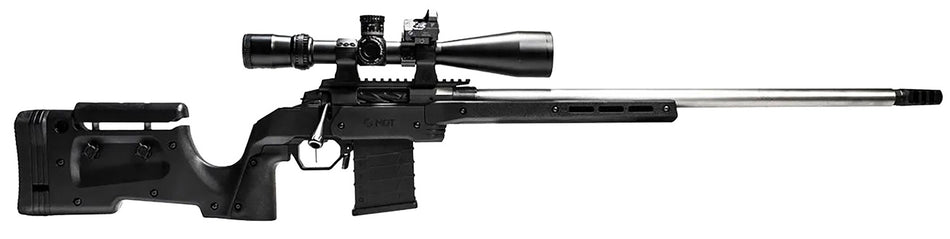 MDT 104692BLK XRS Black Chassis Savage Short Action Adjustable Cheekrest Interchangeable Grips