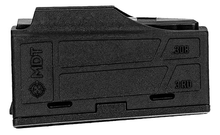 MDT AICS Pattern 3-Round Flush Fit .308 Win / 6.5 Creedmoor Black Polymer Rifle Magazine