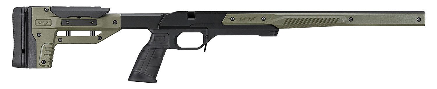 MDT Oryx Chassis OD Green/Black w/ AR-Style Grip & Barricade Stop for Howa 1500 & Vanguard SA