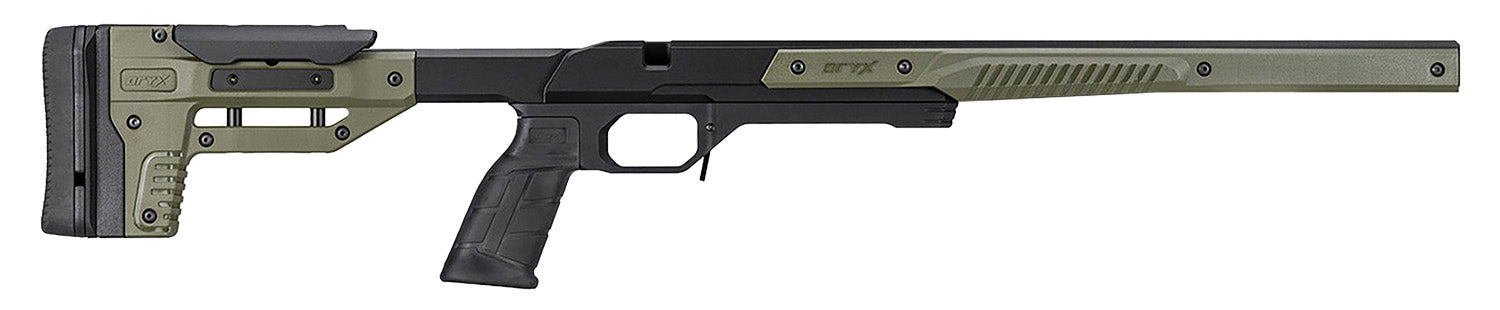 MDT Oryx Precision Chassis OD Green w/ AR-Style Grip & Barricade Stop for Ruger American SA