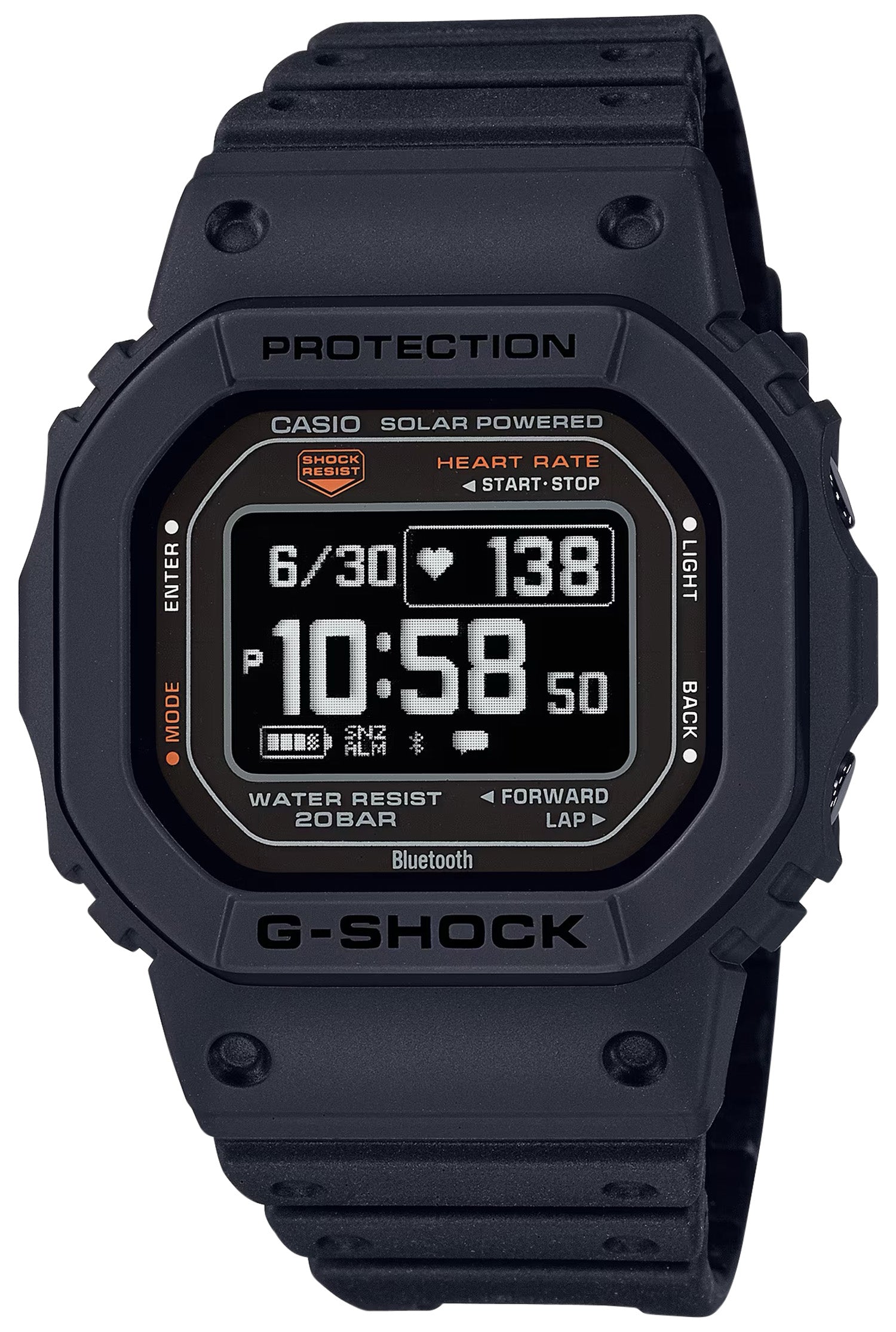 Casio G-Shock Move DWH5600 Sports Fitness Watch with Heart Rate and Step Counter Black
