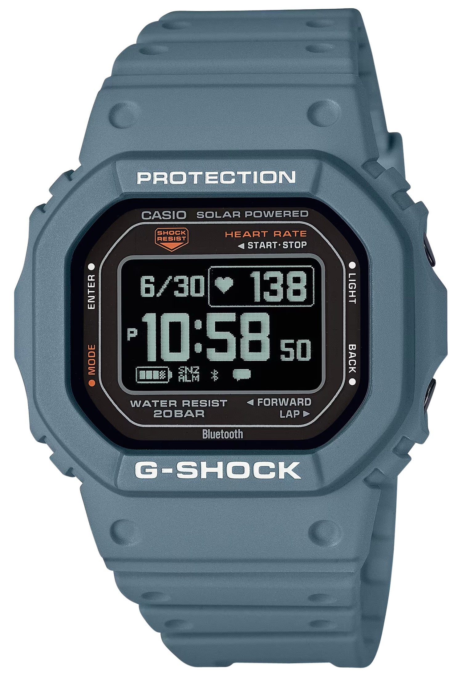 G-Shock DWH56002 MOVE Fitness Tracking Smartwatch Blue/Gray Band