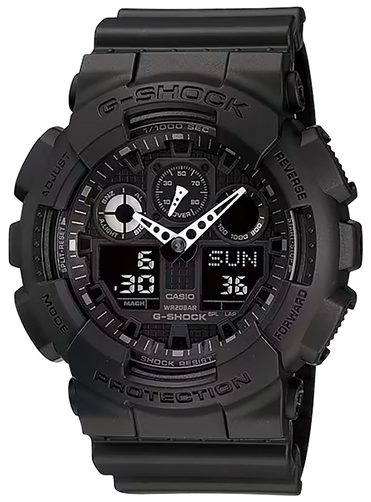 G-Shock GA1001A1 XL Series Stopwatch Speedometer Watch Black