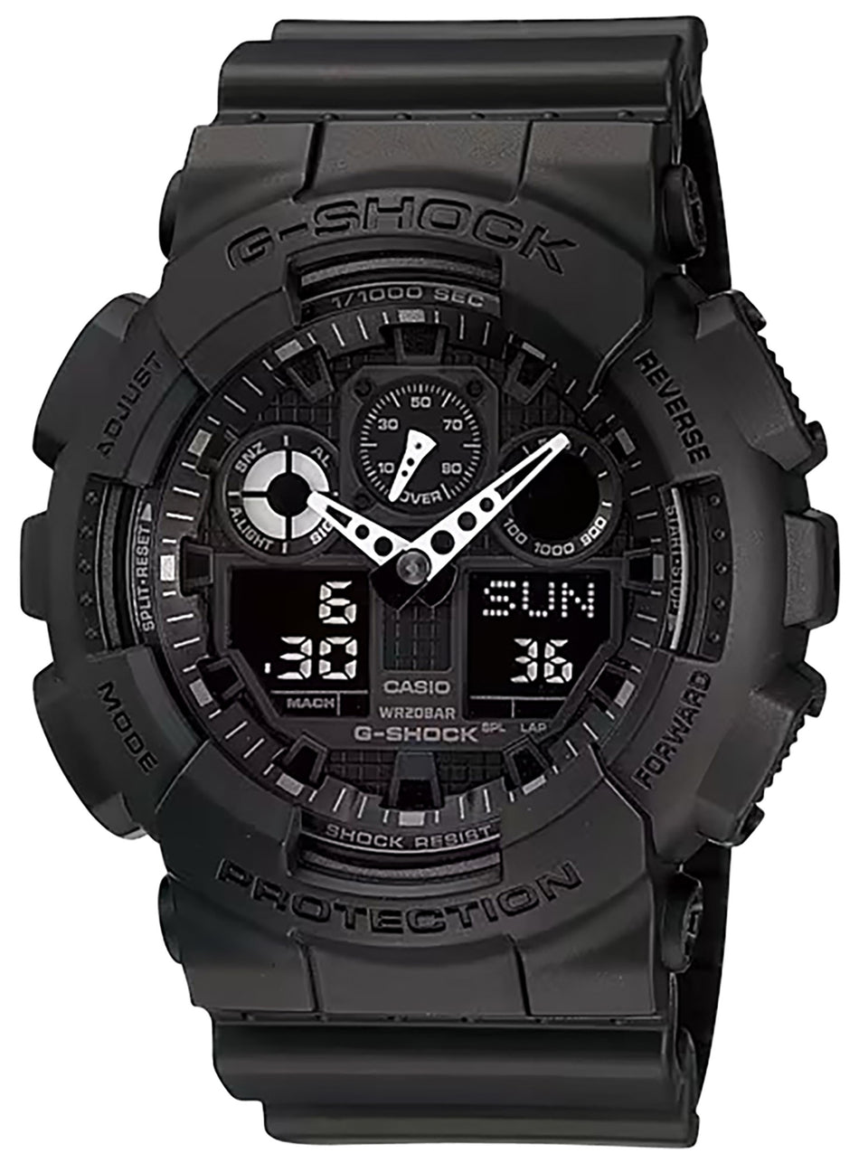 G-Shock GA1001A1 XL Series Stopwatch Speedometer Watch Black