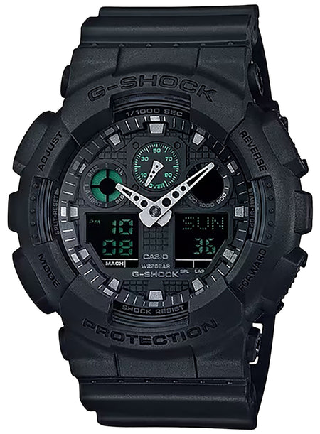 G-Shock GA100MB1ACR Matte Black Tactical Analog-Digital Wristwatch
