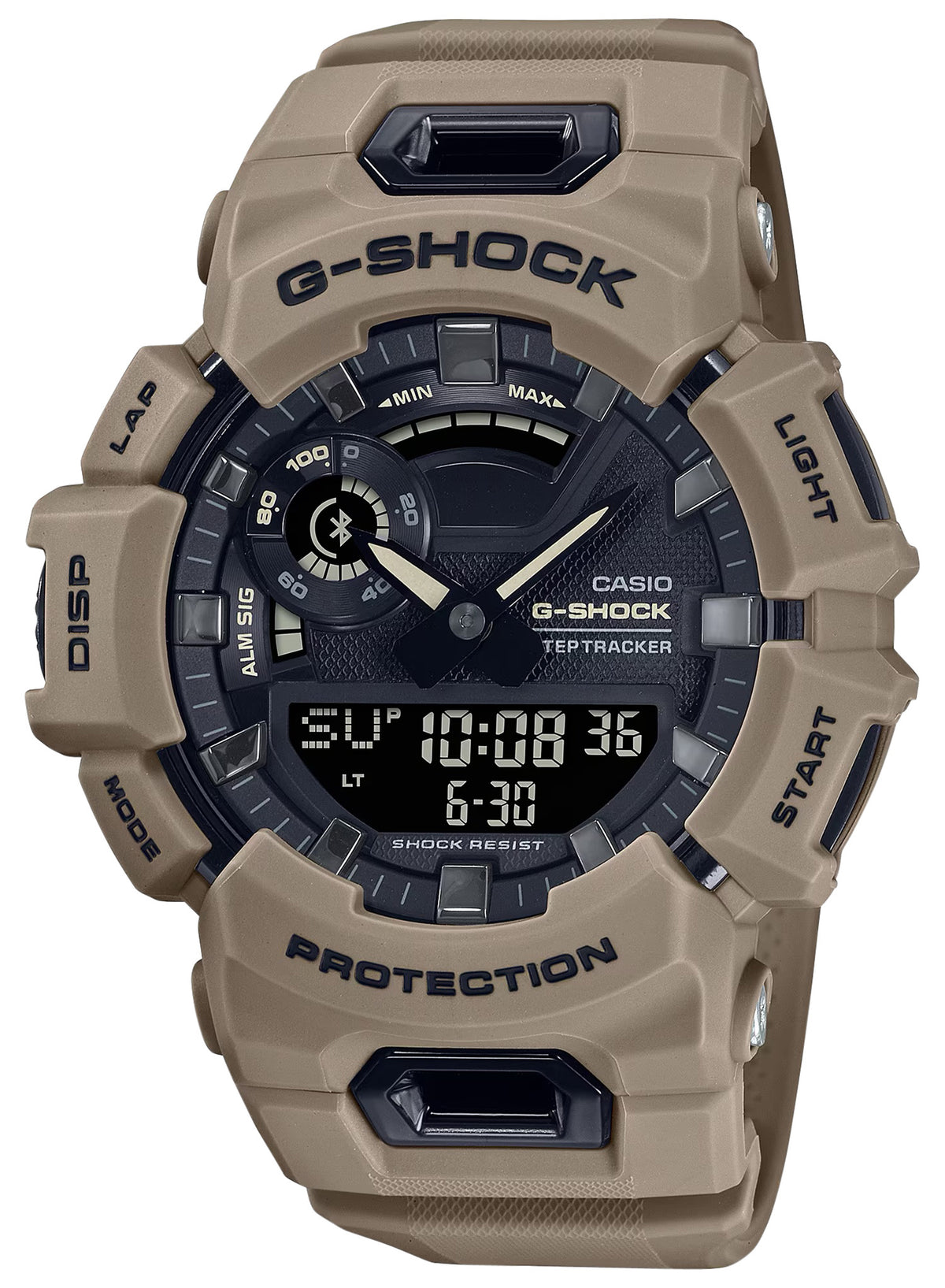 G-Shock GBA900UU5A Tactical Brown Stainless Bezel Smart Training Watch