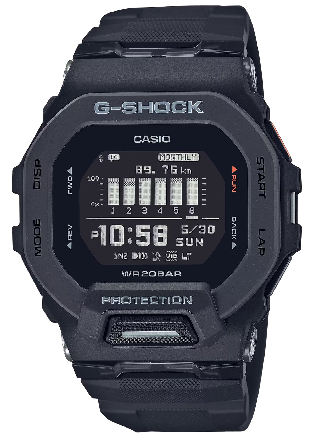 G-Shock GBD-200-1 Tactical Black Fitness Training Watch Bluetooth