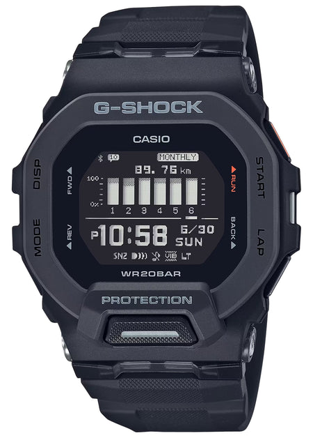 G-Shock GBD-200-1 Tactical Black Fitness Training Watch Bluetooth
