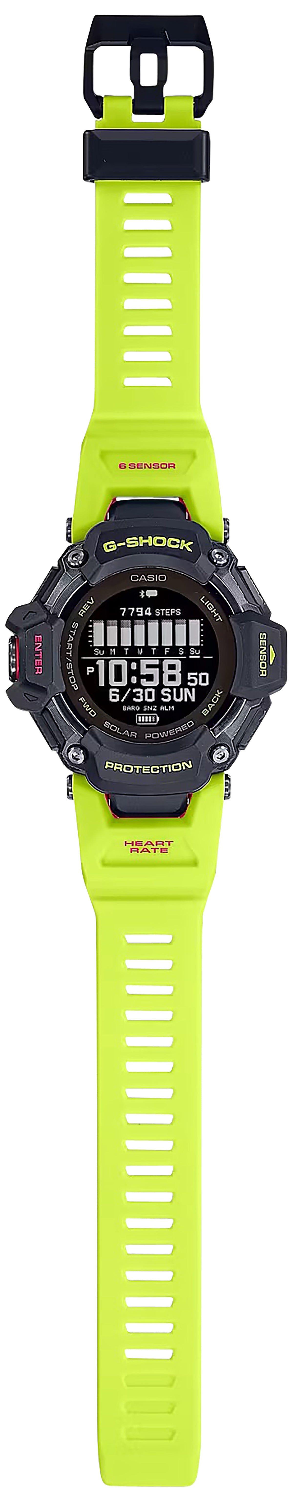 G-Shock GBD-H2000-1A9 Tactical Black/Yellow Bio-Resin GPS Fitness Watch