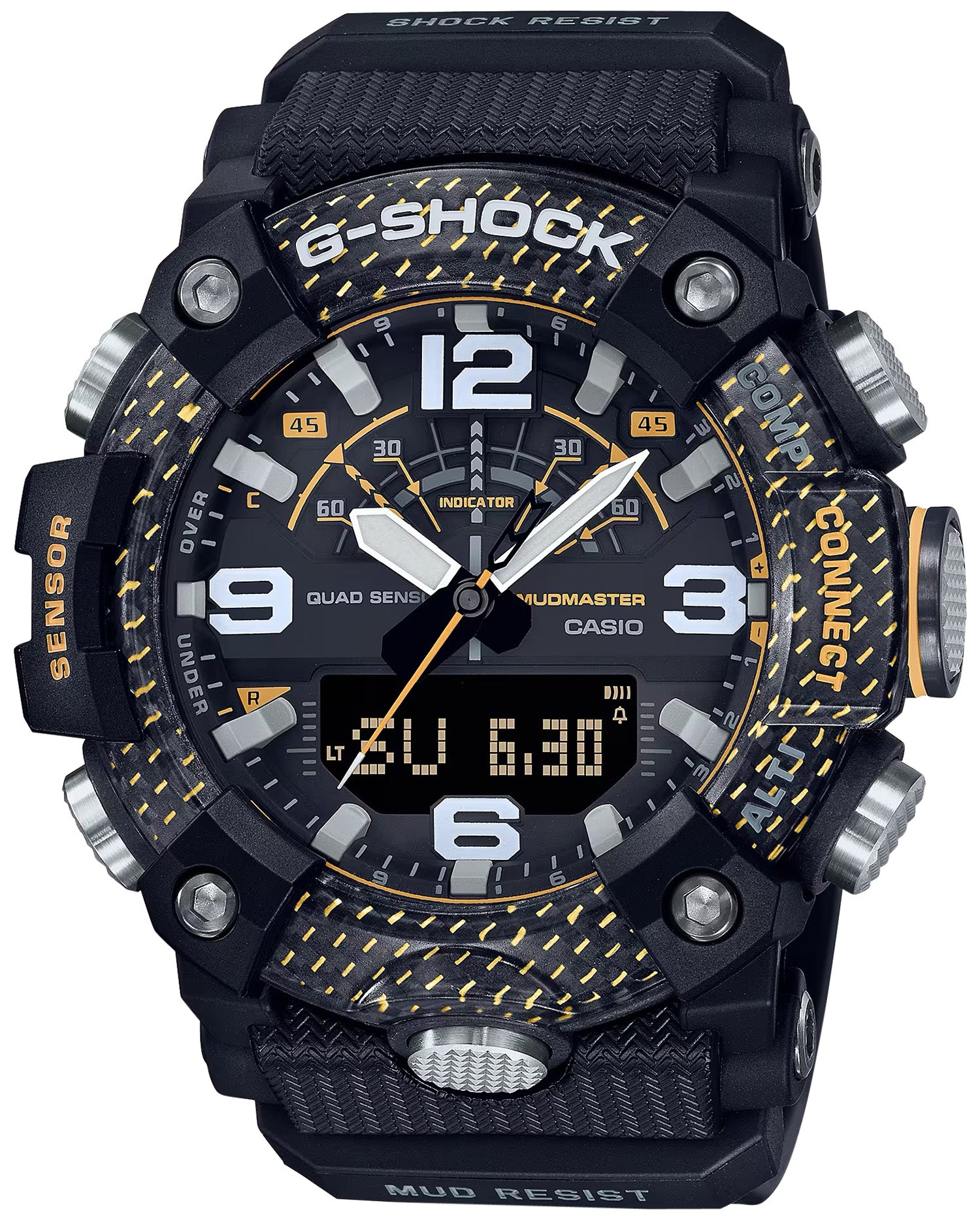 G-Shock GGB100Y1 MudMaster Carbon Fiber Tactical Watch Black/Yellow