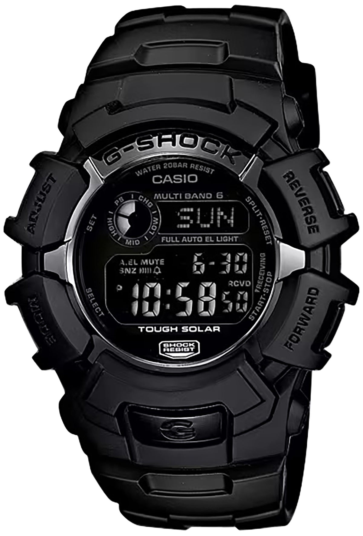 G-Shock GW2310FB-1CR Stealth Black Digital Atomic Timekeeping Watch