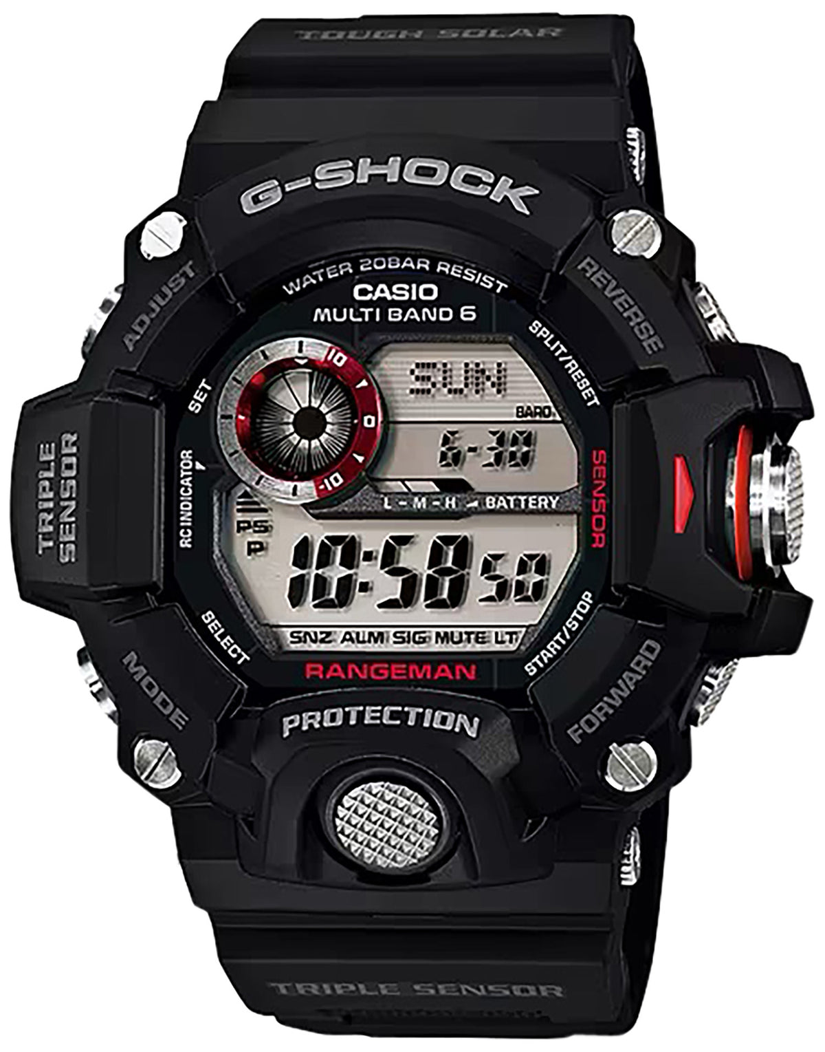 G-Shock GW94001 Rangeman Triple Sensor Tactical Watch Black