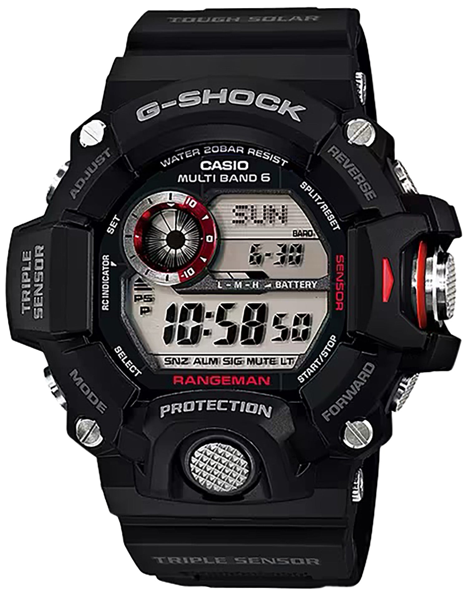 G-Shock GW94001 Rangeman Triple Sensor Tactical Watch Black