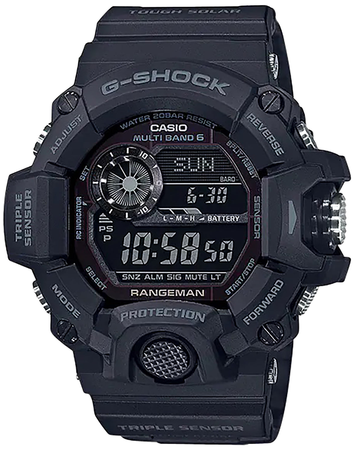 G-Shock GW94001B Rangeman Triple Sensor Tactical Blackout Watch