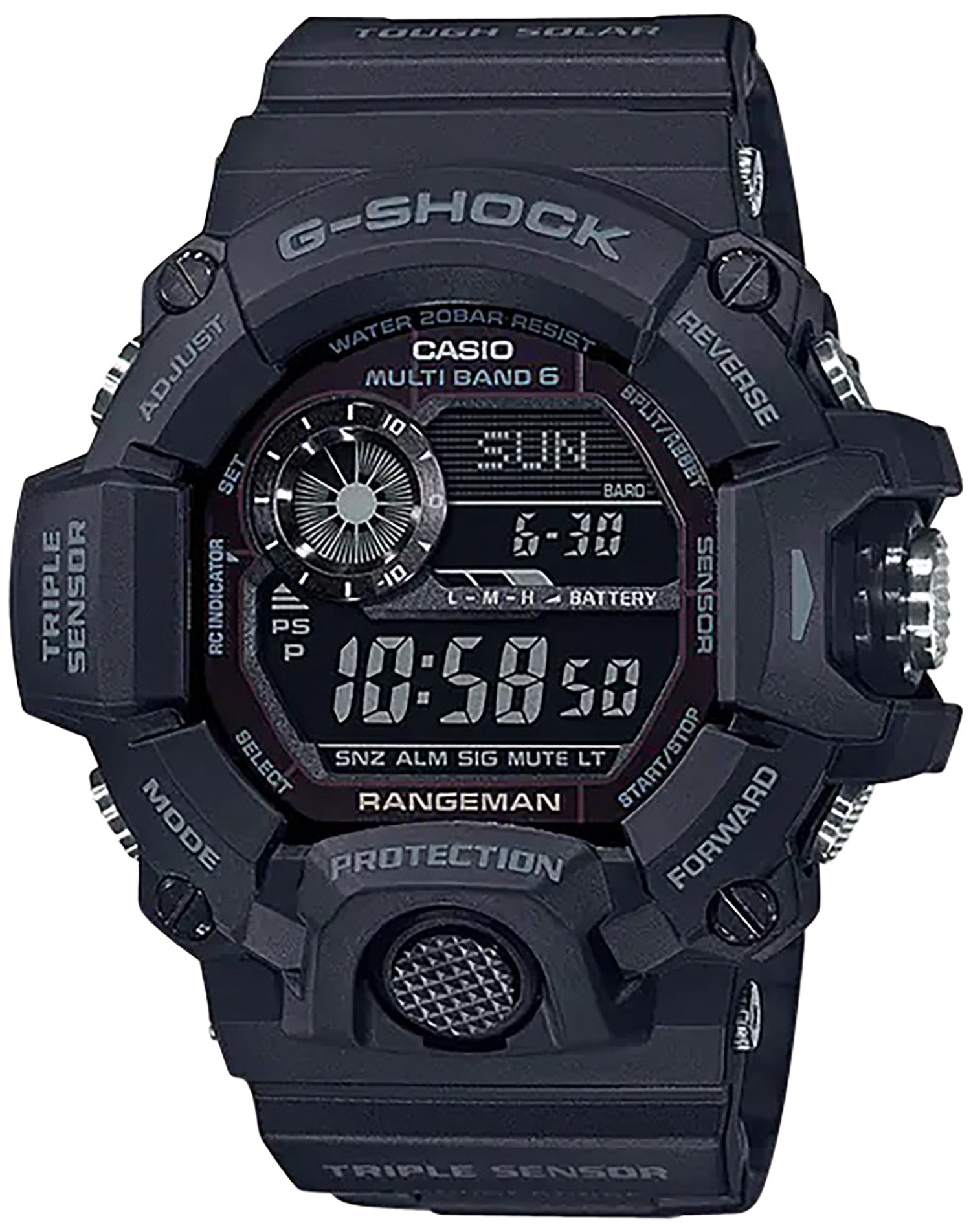 G-Shock GW94001B Rangeman Triple Sensor Tactical Blackout Watch
