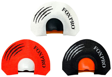 Foxpro HOWLERPACK Predator Diaphragm Call Set - 3-Piece Coyote/Rabbit Combo, Black/Red/White